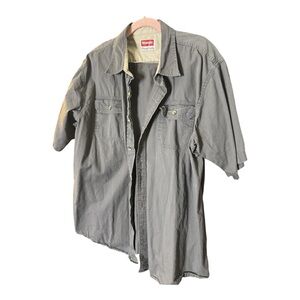 #25 Wrangler Grey Button Down